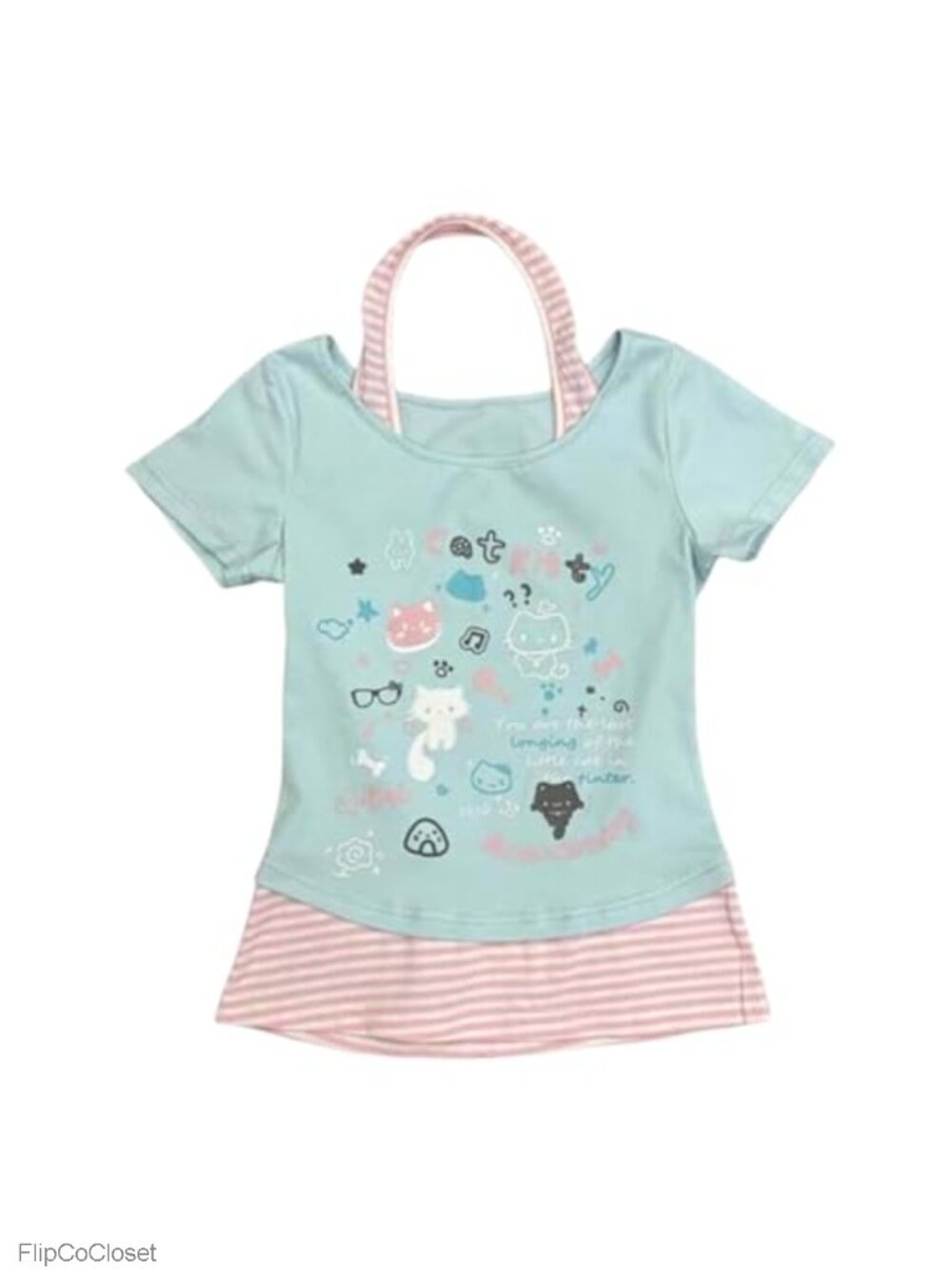 Kawaii Cutecore Harajuku Y2K Graphic Short Sleeve Tee Preppy Aesthetic Alt Goth
